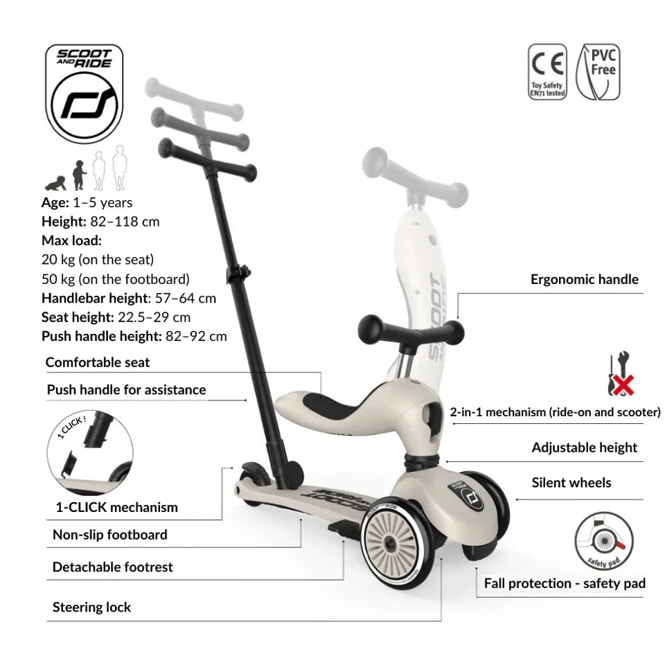 Scoot & Ride Highwaykick 1 Push and Go