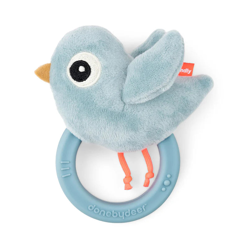 Done By Deer Sensory Rattle w/ Teether Birdie