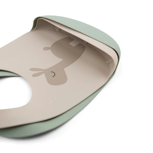Done By Deer Silicone Bib 2-Pack Lalee Sand/Green