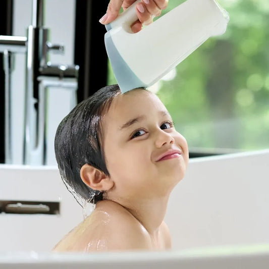 Skip Hop Baby Bath Rinse Cup Tear Free Wave Waterfall Rinser - White