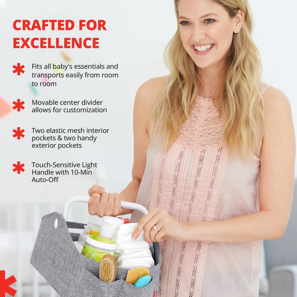 Skip Hop light up Diaper Caddy - Grey