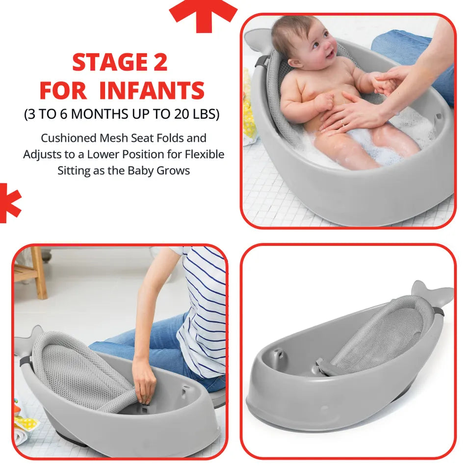 Skip Hop Moby Smart Sling 3-Stage Tub - Grey