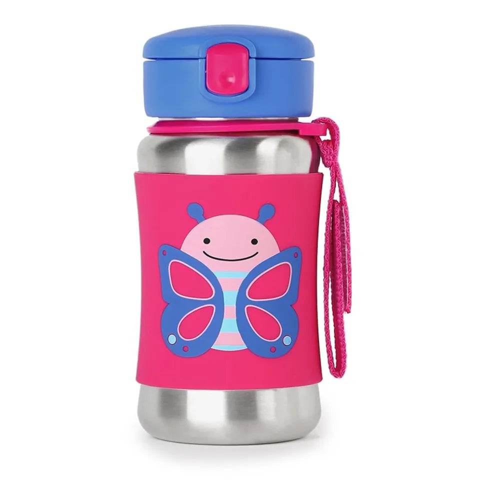 Skip Hop Zoo Stainless Steel Straw Bottle