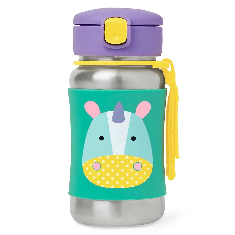 Skip Hop Zoo Stainless Steel Straw Bottle