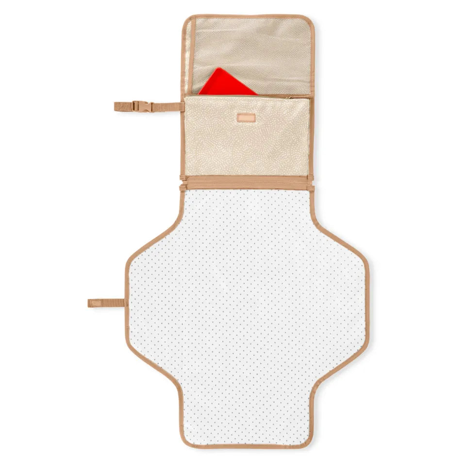 Skip Hop Pronto Changing  Station Beige Swirl Dot Tan