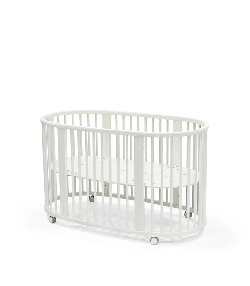 Stokke Sleepi Bed Natural & Mattress & Sheet White Bundle