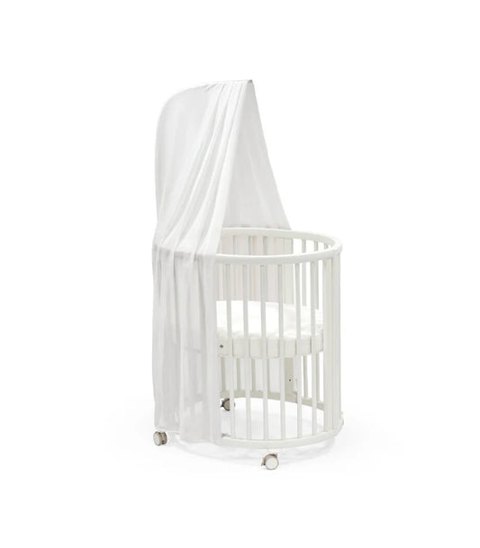 Stokke Sleepi Mini Natural & Mattress & Sheet White Bundle