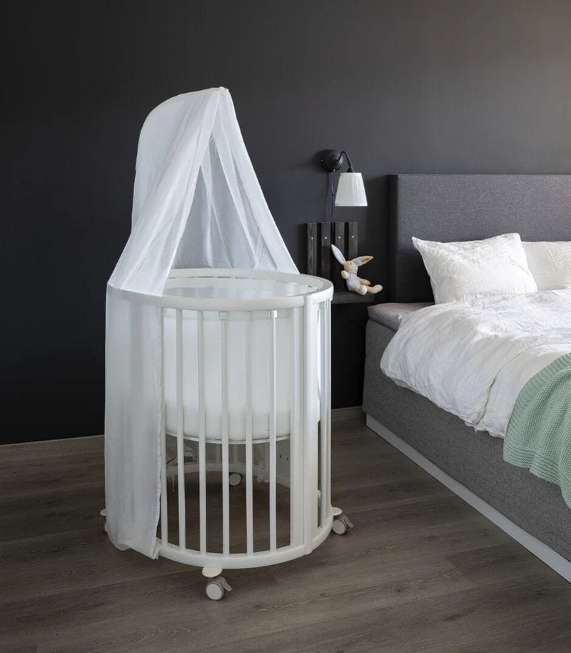 Stokke Sleepi Mini Natural & Mattress & Sheet White Bundle