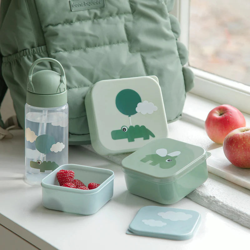 Done By Deer Snack Box Set 3 Pcs Happy Clouds Green