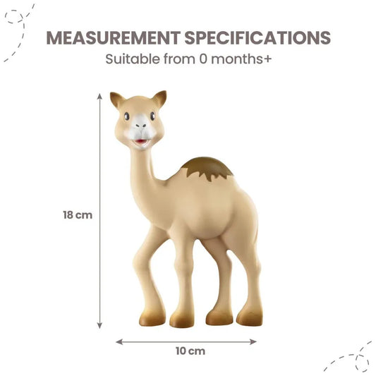 Sophie La Girafe Teether Toy Al'Thir The Camel Il Etait Une Fois Natural Rubber Brown