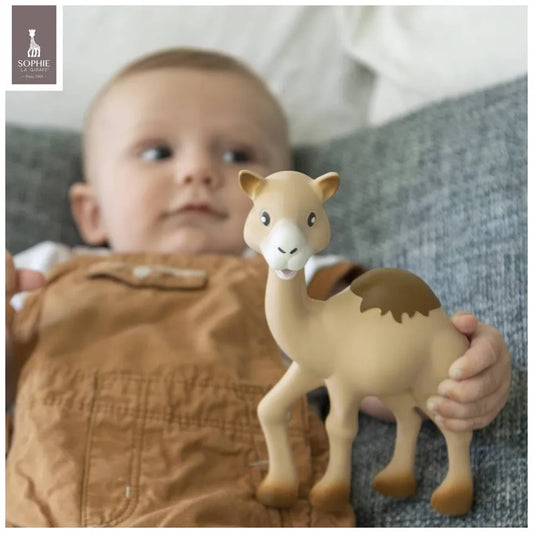 Sophie La Girafe Teether Toy Al'Thir The Camel Il Etait Une Fois Natural Rubber Brown