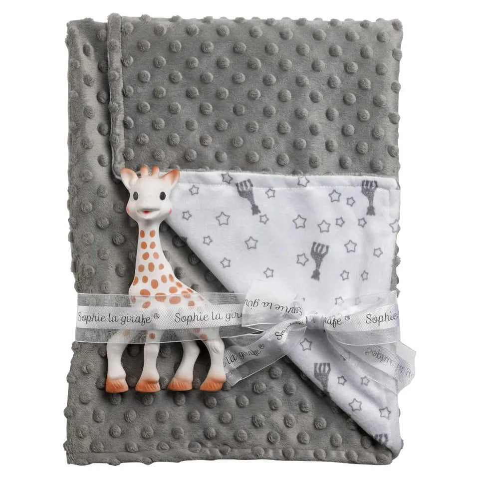 Sophie La Girafe Sophie'Doux Blanket With 2 Textures & Teether Gift Set Il Etait Une Fois Multicolour