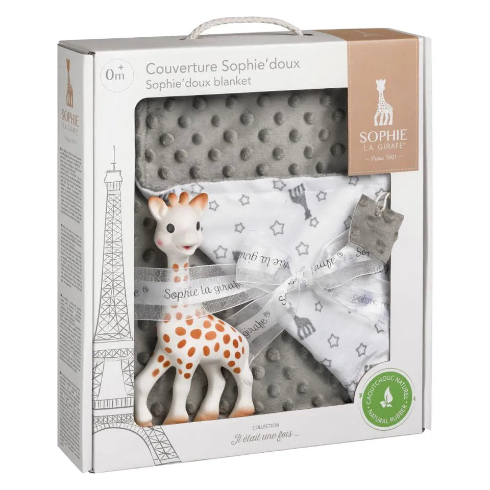 Sophie La Girafe Sophie'Doux Blanket With 2 Textures & Teether Gift Set Il Etait Une Fois Multicolour