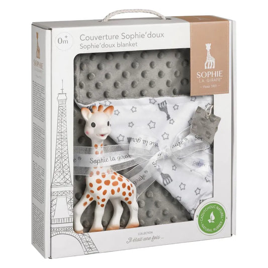 Sophie La Girafe Sophie'Doux Blanket With 2 Textures & Teether Gift Set Il Etait Une Fois Multicolour