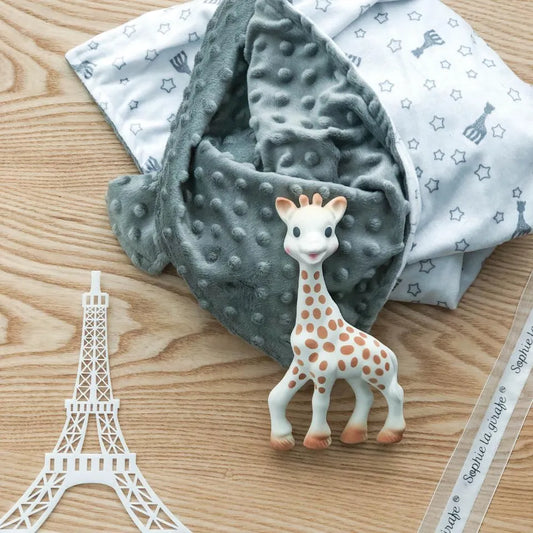 Sophie La Girafe Sophie'Doux Blanket With 2 Textures & Teether Gift Set Il Etait Une Fois Multicolour