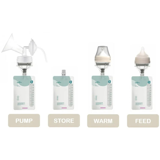 Spectra Easy Breast Milk Bags 200ml w/ Connector
