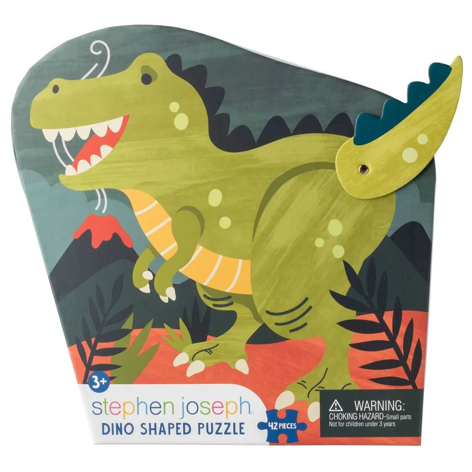 Stephen Joseph Dino Shaped Jigsaw Puzzle - 42pcs
