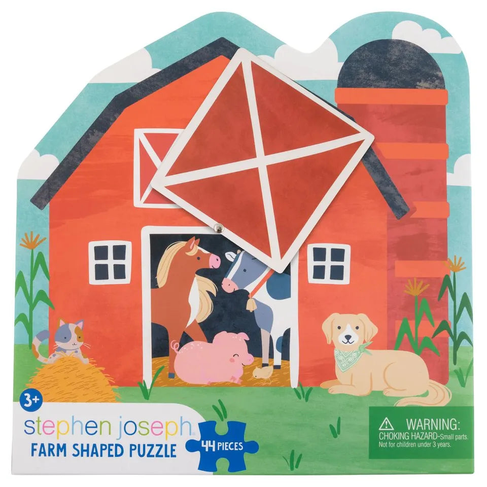 Stephen Joseph Shaped Jigsaw Puzzle - Farm - 44pcs