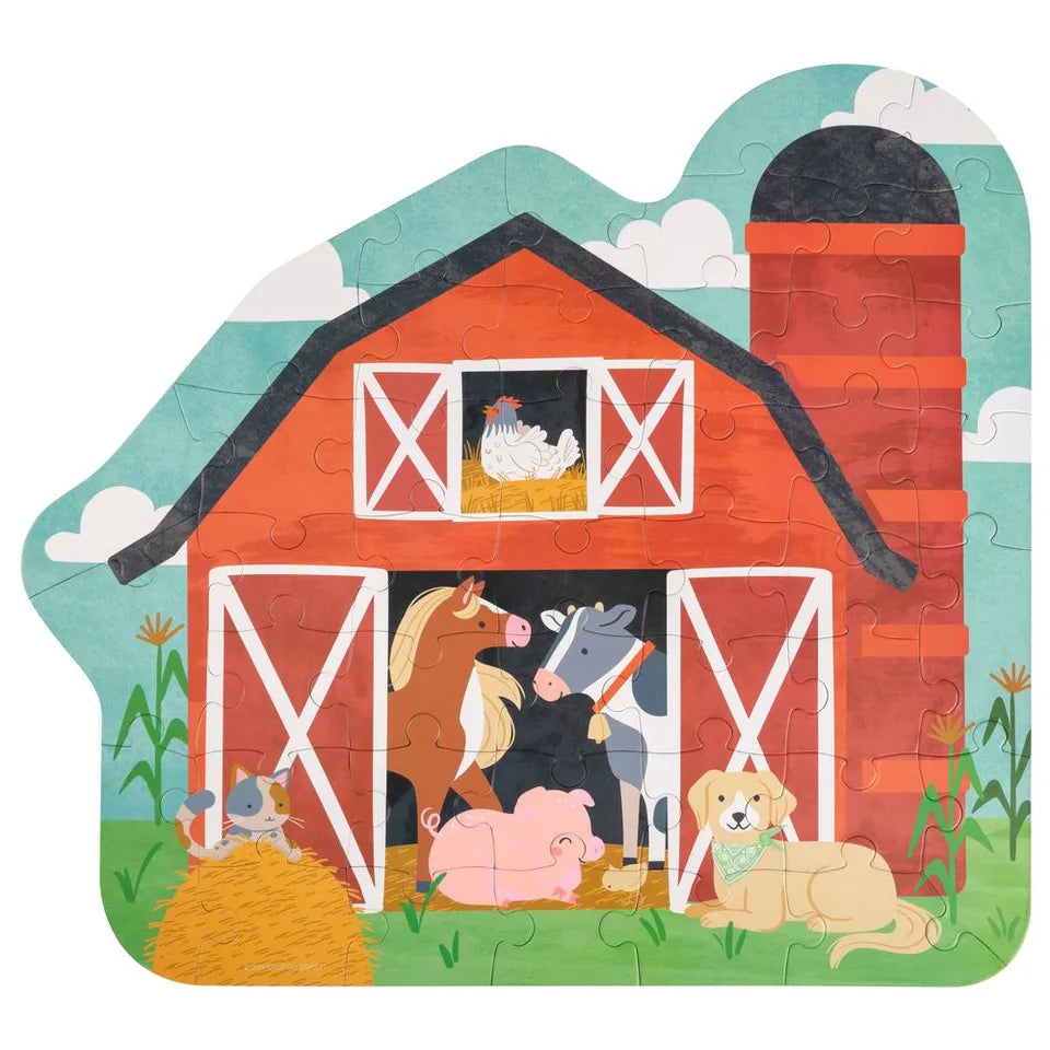 Stephen Joseph Shaped Jigsaw Puzzle - Farm - 44pcs