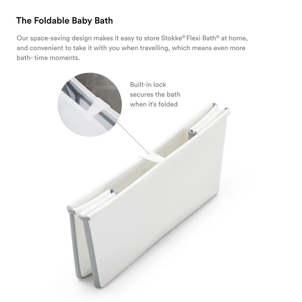 Stokke Flexi Bath Tub With Newborn Support & Stand Set