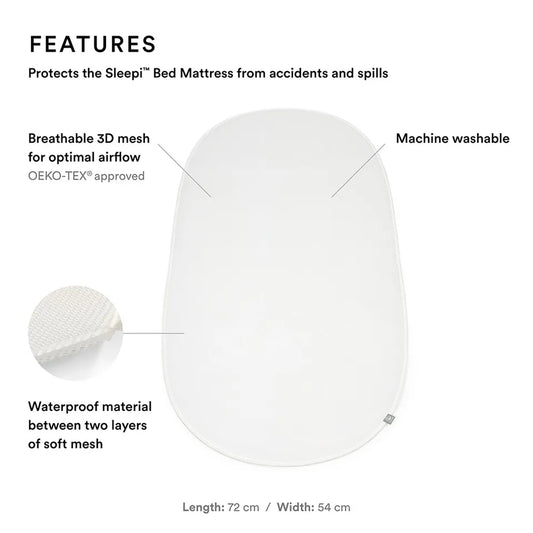 Stokke Sleepi Bed Protection Sheet White