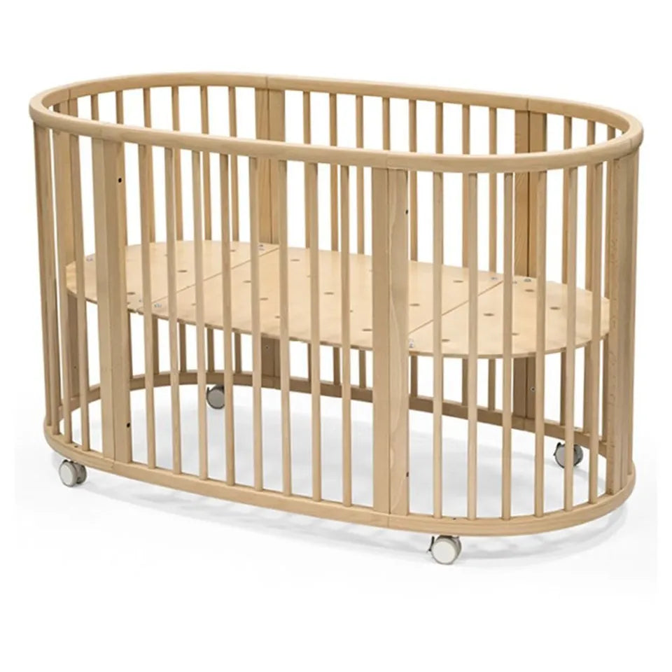 Stokke Sleepi Bed Natural & Mattress & Sheet White Bundle