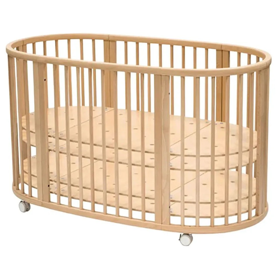 Stokke Sleepi Bed Natural & Mattress & Sheet White Bundle