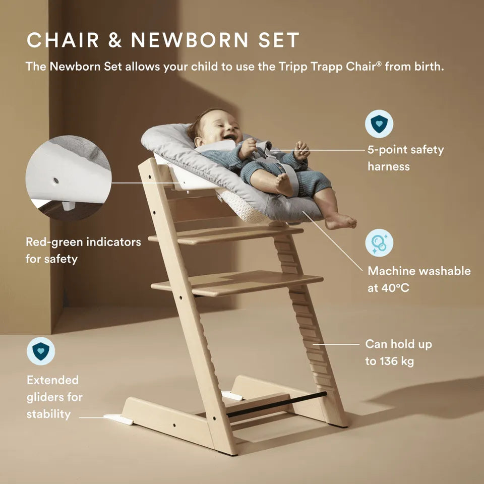 Stokke Tripp Trapp Chair + Baby Set & Newborn Set Bundle