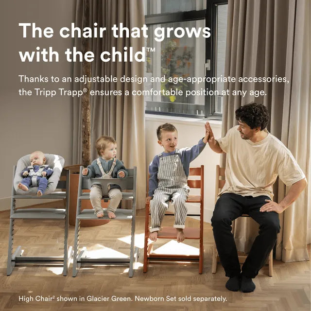 Stokke Tripp Trapp Chair & Babyset - Heather Mauve