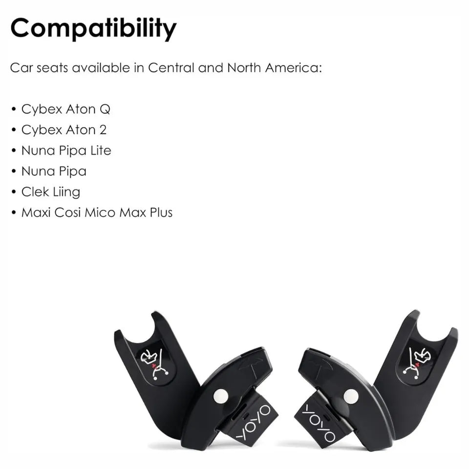 Stokke YOYO Car Seat Adapters - Black