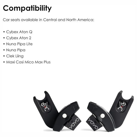 Stokke YOYO Car Seat Adapters - Black