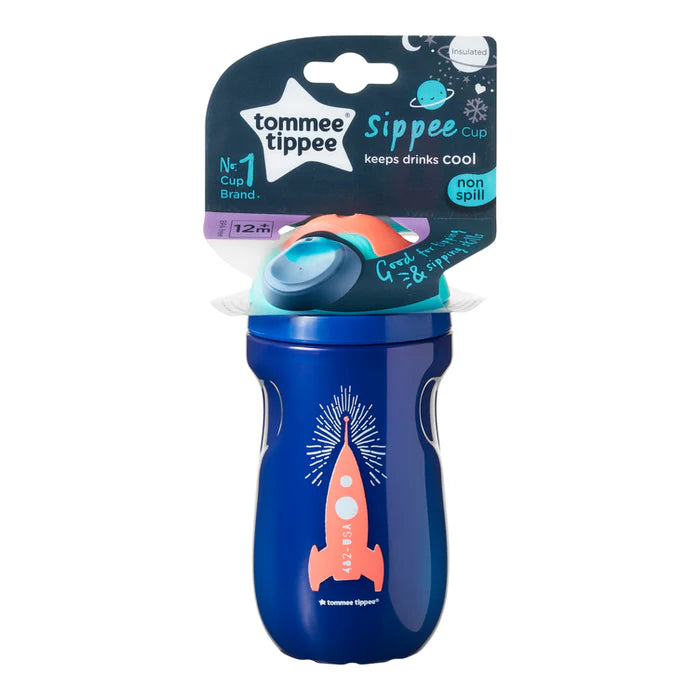 Tommee Tippee Insulated Straw Cup, 260ml Pink/Blue