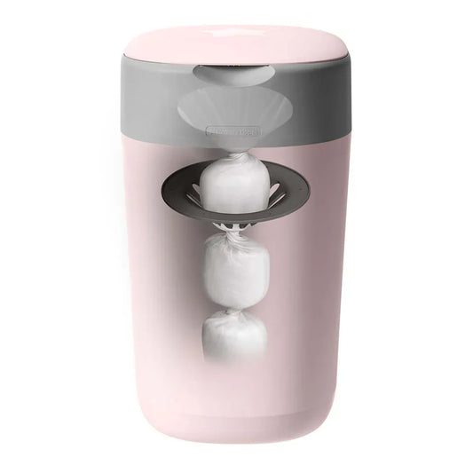 Tommee Tippee Twist and Click Advanced Nappy Bin, Eco-Friendlier System, Includes 1x Refill Cassette