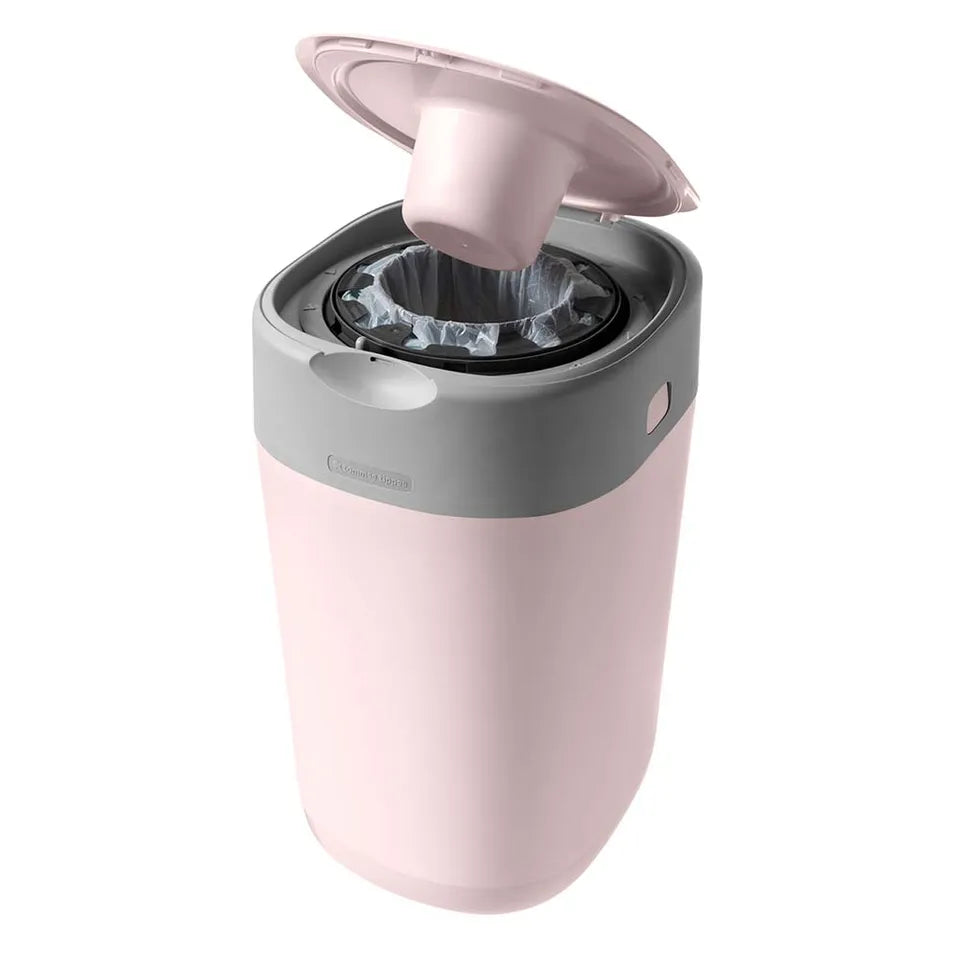 Tommee Tippee Twist and Click Advanced Nappy Bin, Eco-Friendlier System, Includes 1x Refill Cassette