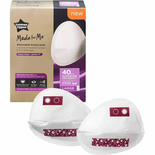 Tommee Tippee Made For Me Disposable Breast Pads 40pcs Wrapped In Pairs