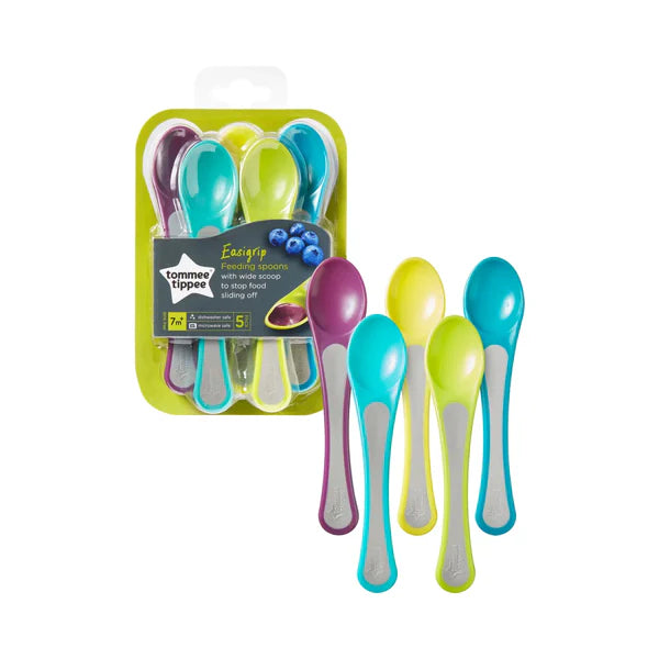 Tommee Tippee Easigrip Feeding Spoon Set 5