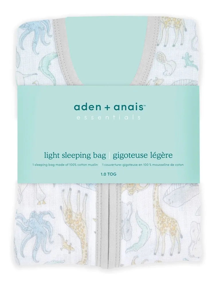 Aden + Anais Essentials Cotton Muslin Light Sleeping Bag - Natural