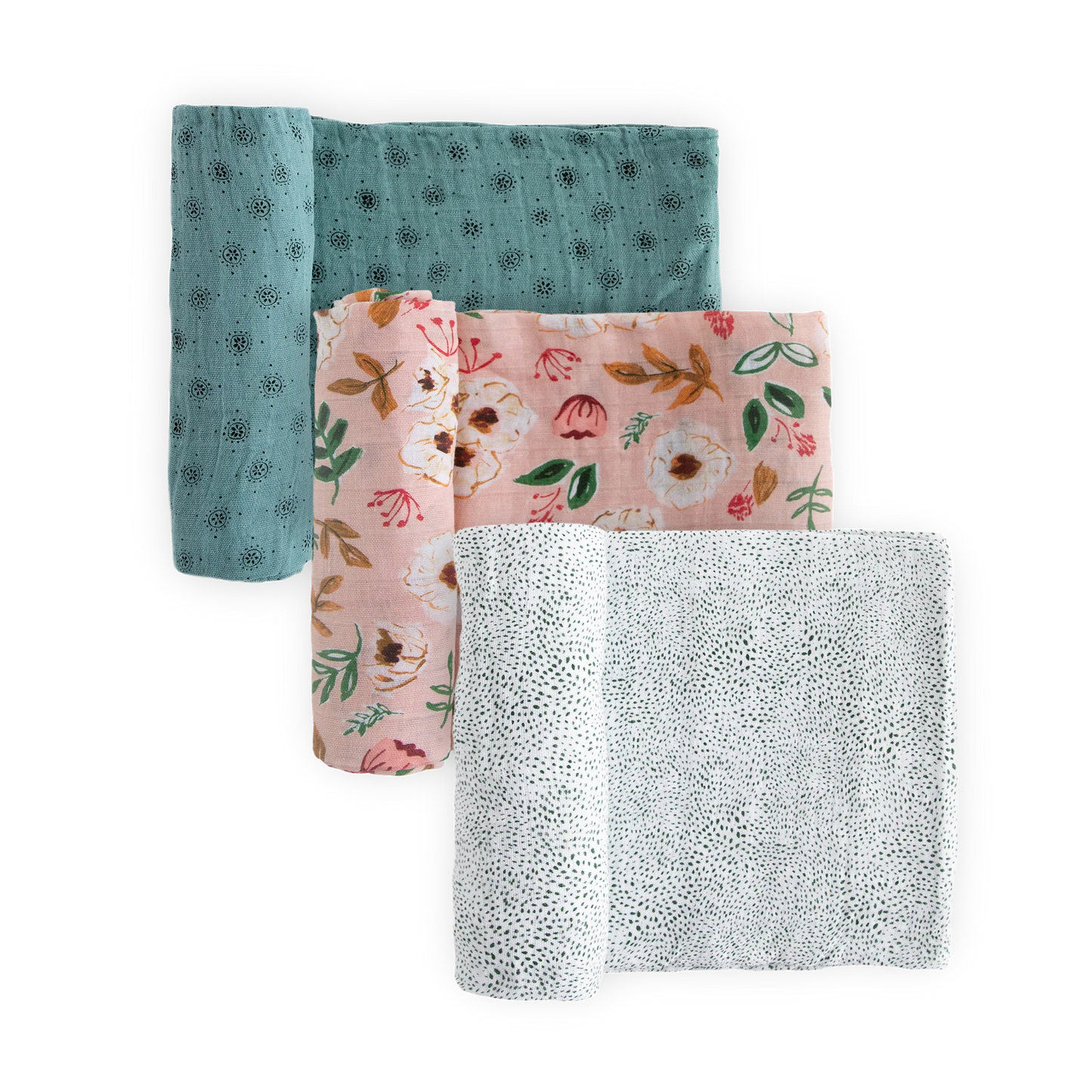 Little Unicorn 3-Pack Cotton Muslin Swaddle Set