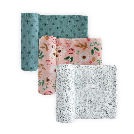Little Unicorn 3-Pack Cotton Muslin Swaddle Set