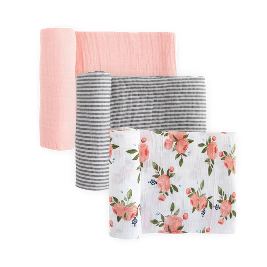 Little Unicorn 3-Pack Cotton Muslin Swaddle Set