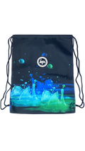 HYPE Drawstring Bag Drawstring Sports Black 3D Droplets