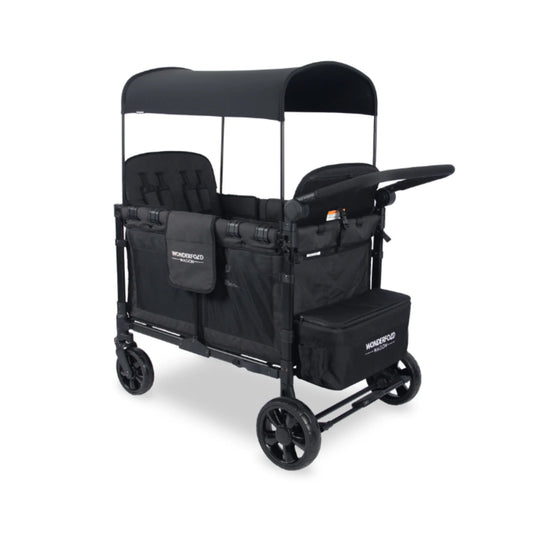 WonderFold W4 Elite Stroller Wagon - Volcanic Black