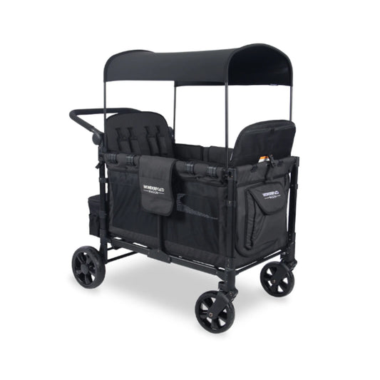 WonderFold W4 Elite Stroller Wagon - Volcanic Black