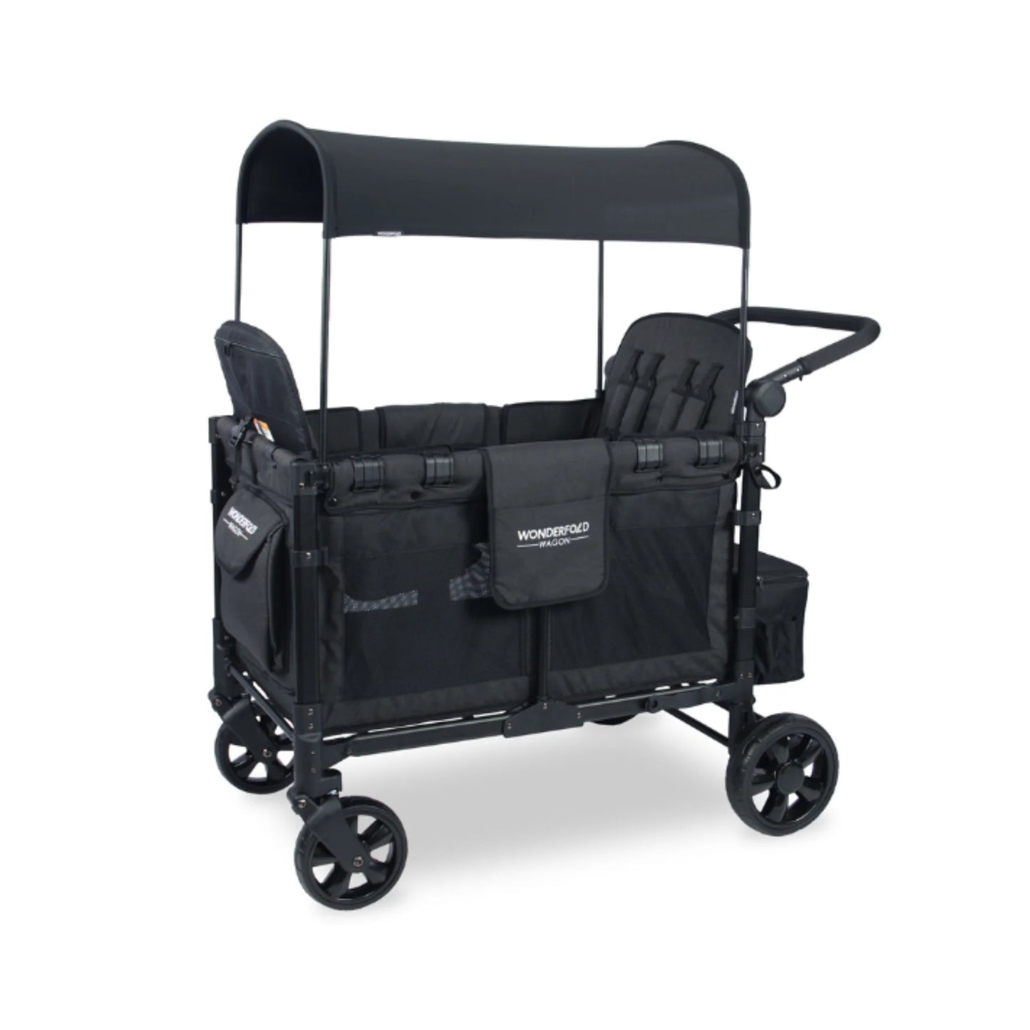 WonderFold W4 Elite Stroller Wagon - Volcanic Black