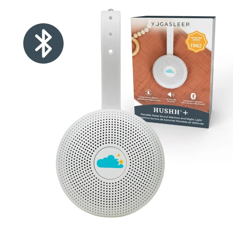 Yogasleep Hushh+ Portable Sound Machine with Bluetooth & Night Light