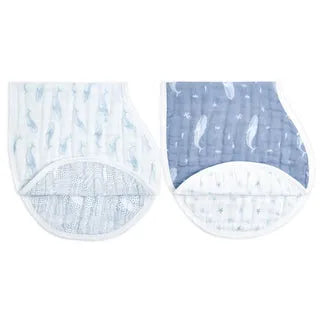 Aden + Anais - Organic Muslin Burpy Bib - Oceanic (Pack of 2)