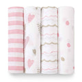 Aden + Anais Classic 4-Pack Swaddles Heart Breaker