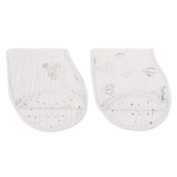 Aden + Anais Classic  Classic 2 Pack Burpy Bibs - Night Sky Reverie