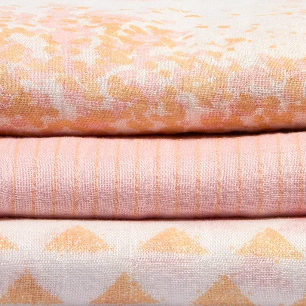 Aden + Anais Silky Soft 3-Pack Swaddles Metallic Primrose Birch