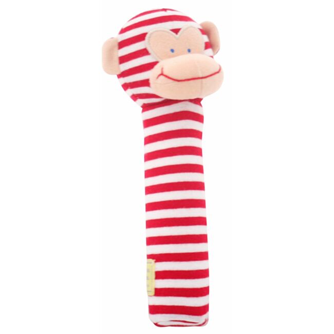 Alimrose Monkey Hand Squeaker - Red Stripe
